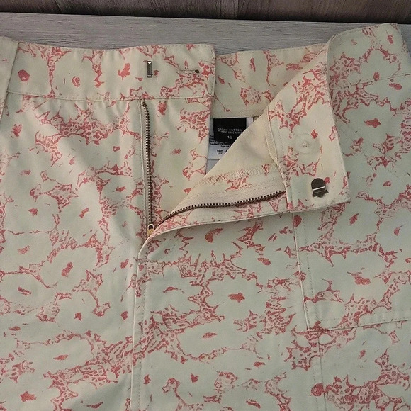 🛍Eddie Bauer Cream Pink Floral Cotton A Line Skirt Womens Size 10 - Picture 6 of 10
